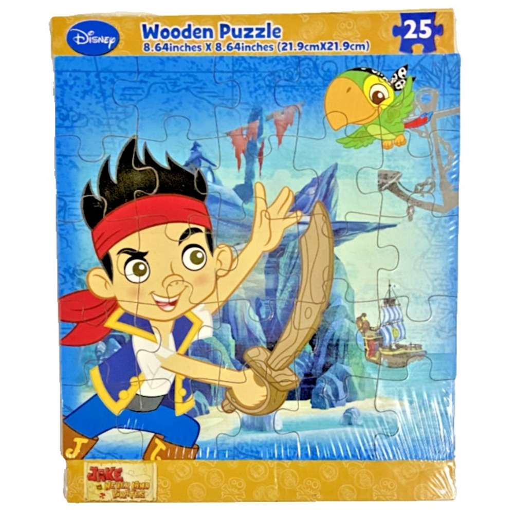 Disney JAKE AND THE‎ NEVER LAND PIRATES 25 Piece Wooden Puzzle